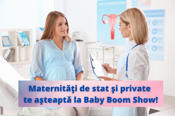 Maternităţi de stat şi private te aşteaptă la Baby Boom Show