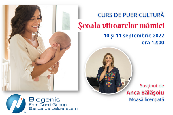 Start înscrieri la cursul Şcoala Viitoarelor Mămici!