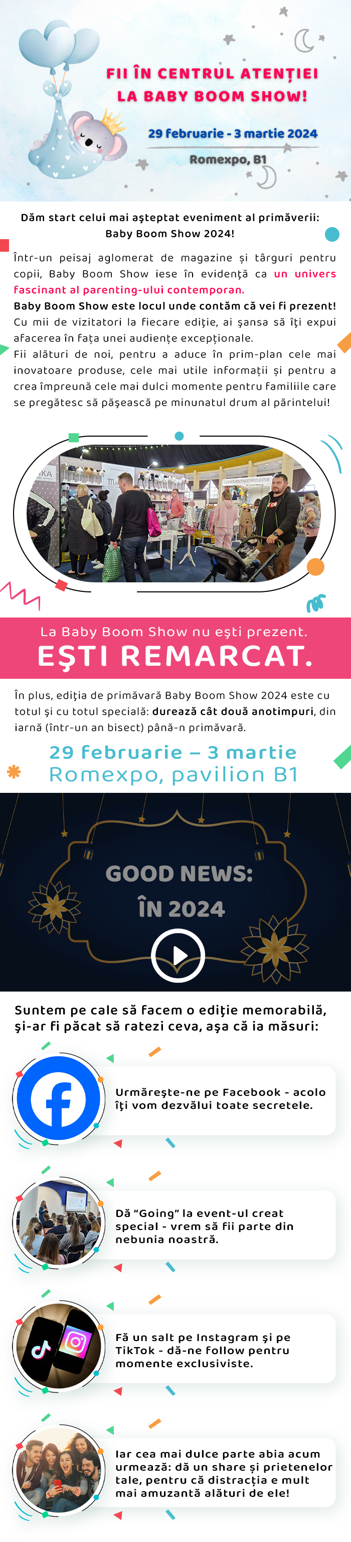 Află cum poţi intra gratuit la Baby Boom Show.