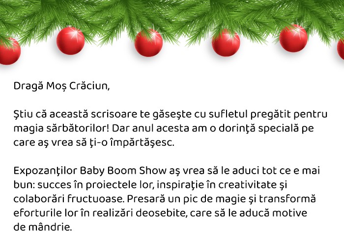 Scrisoare pentru Moş Crăciun