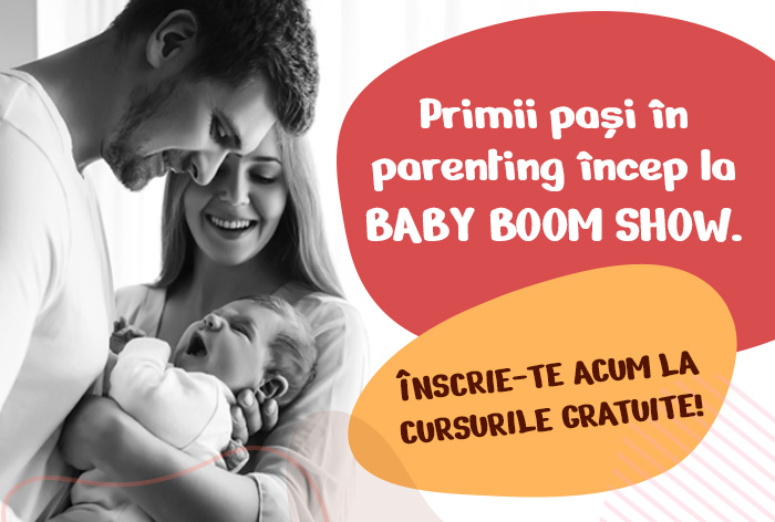 Primii paşi în parenting încep la Baby Boom Show.