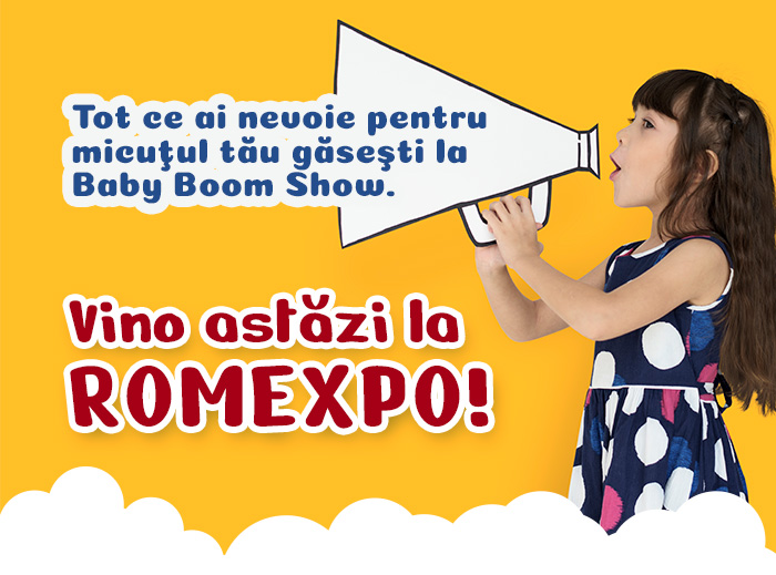 Tot ce ai nevoie pentru micuţul tău găseşti la Baby Boom Show.
