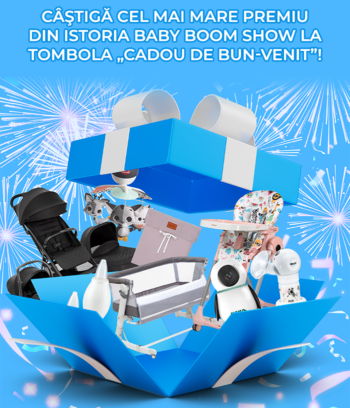 Câştigă cel mai mare premiu din istoria Baby Boom Show la tombola „Cadou de bun-venit”