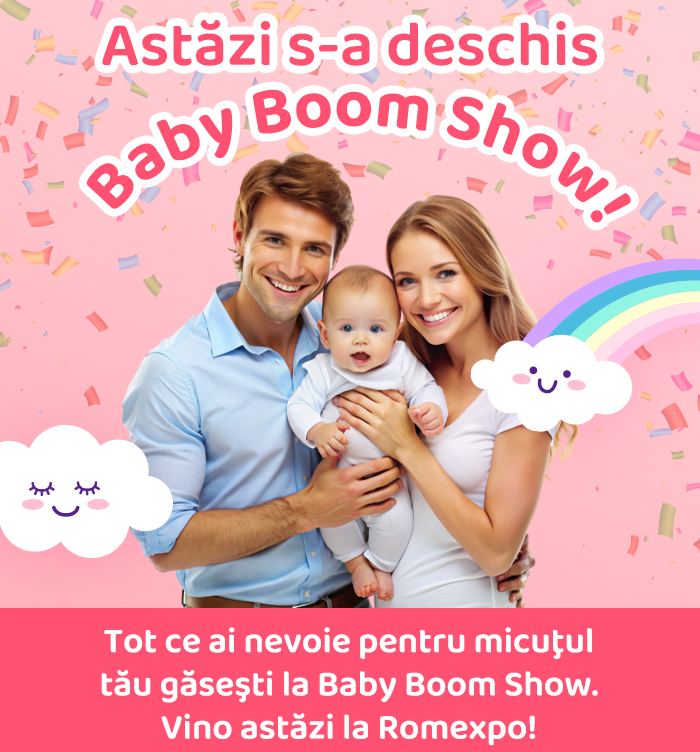 Astăzi s-a deschis Baby Boom Show!