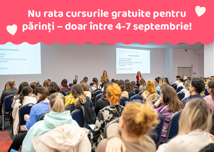 Nu rata cursurile gratuite pentru părinţi - doar între 4-7 septembrie!