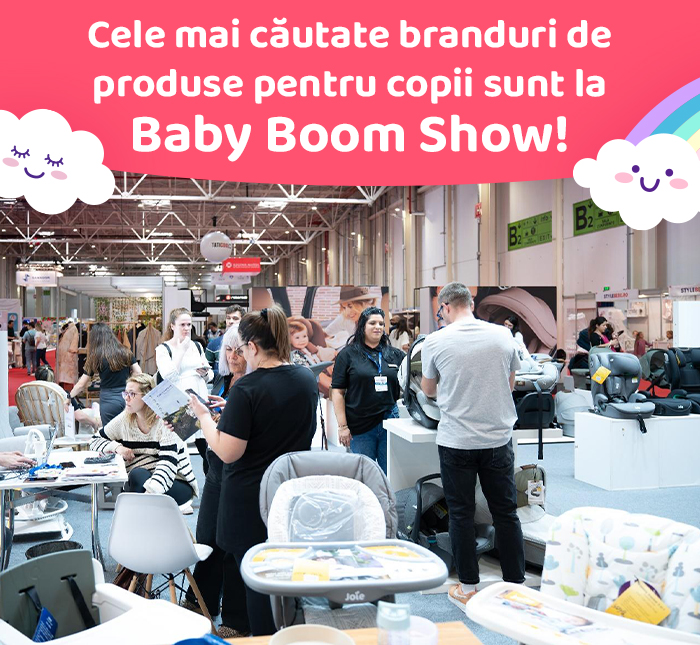 Cele mai căutate branduri de produse pentru copii sunt la Baby Boom Show!