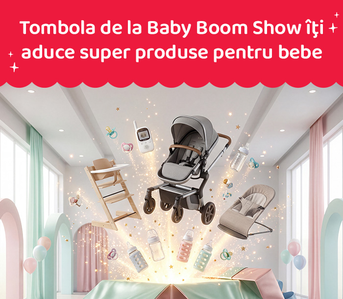 Tombola de la Baby Boom Show îţi aduce super produse pentru bebe