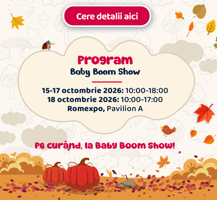 Cere oferta de participare · Baby Boom Show · 15-18 octombrie 2026