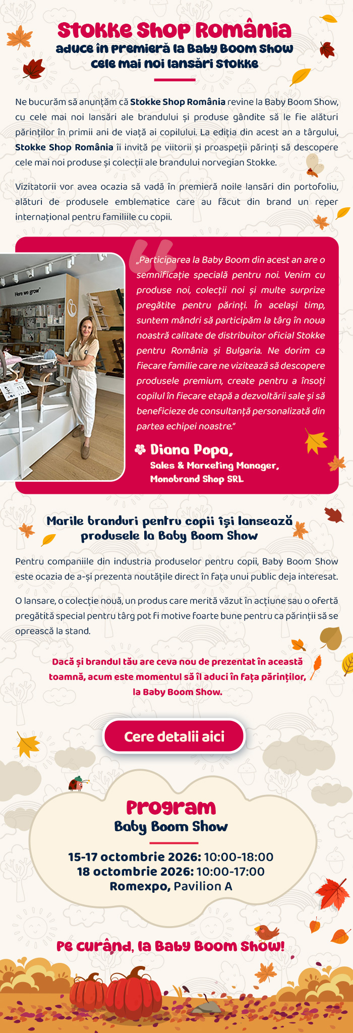 Stokke Shop România · lansări în premieră la Baby Boom Show
