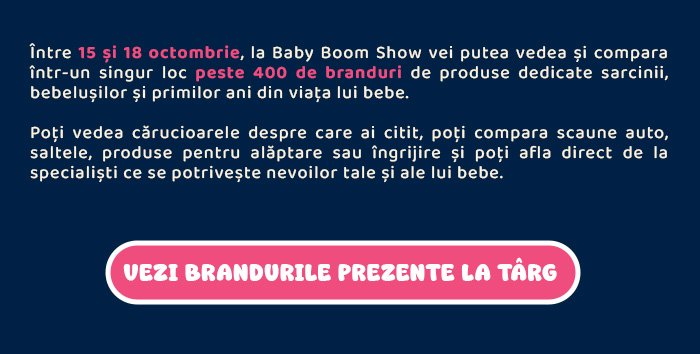 Vezi brandurile prezente la târg · peste 400 de branduri · 15-18 octombrie 2026