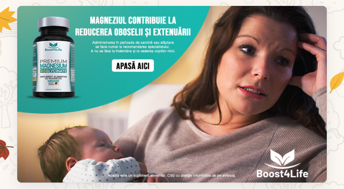 Magneziul contribuie la reducerea oboselii și extenuării · Boost4Life Premium Magnesium Glycinate · Apasă aici