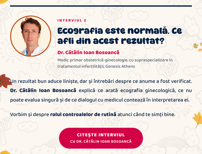 Interviul 2 · Ecografia este normală. Ce afli din acest rezultat? · Dr. Cătălin Ioan Bosoancă, Genesis Athens · Citește interviul cu Dr. Cătălin Ioan Bosoancă