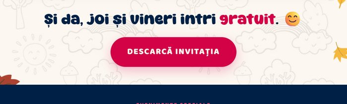 Și da, joi și vineri intri gratuit. Descarcă invitația