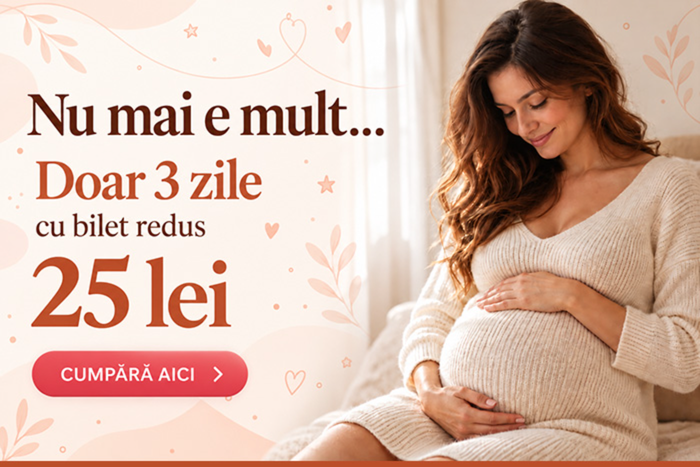 Nu mai e mult… Doar 3 zile cu bilet redus: 25 lei · Cumpără aici