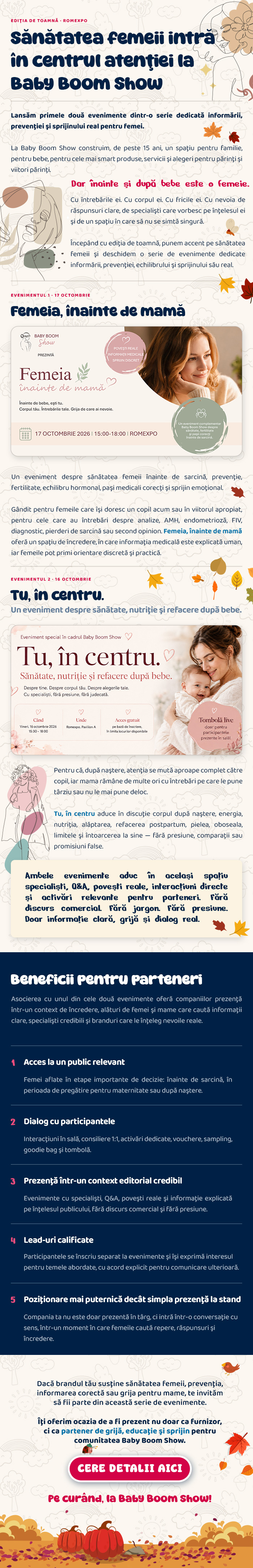 Baby Boom Show · Toamnă 2026