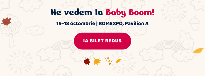 Ne vedem la Baby Boom! 15–18 octombrie | ROMEXPO, Pavilion A · Ia bilet redus