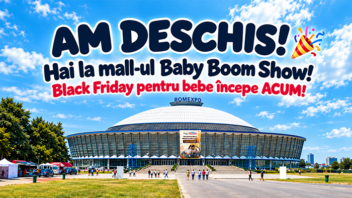 AM DESCHIS! 🎉 Mall-ul pentru bebe te așteaptă cu reduceri de până la 80%!