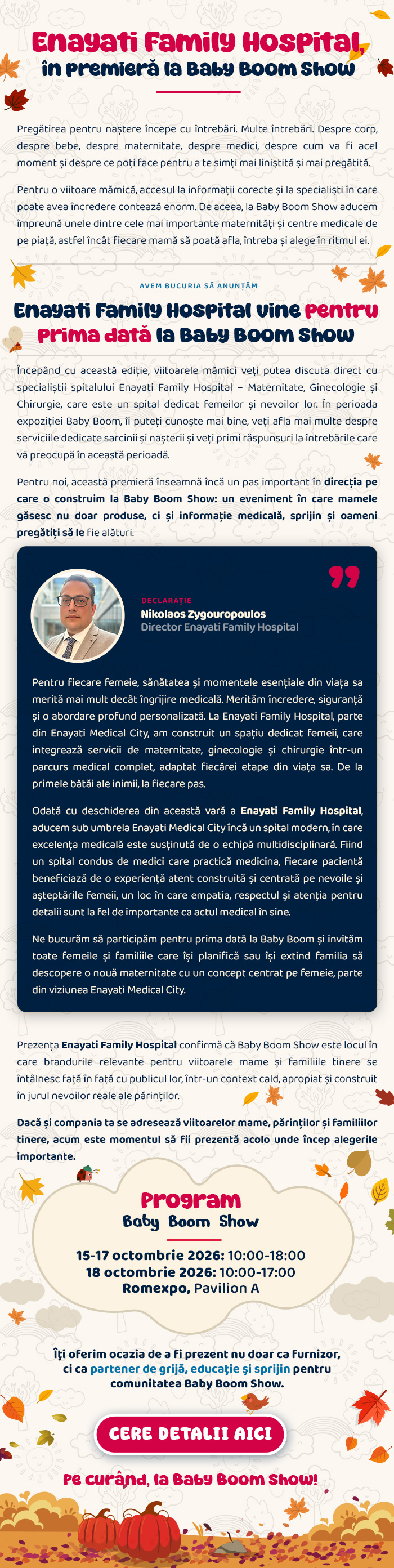 Baby Boom Show · Toamnă 2026