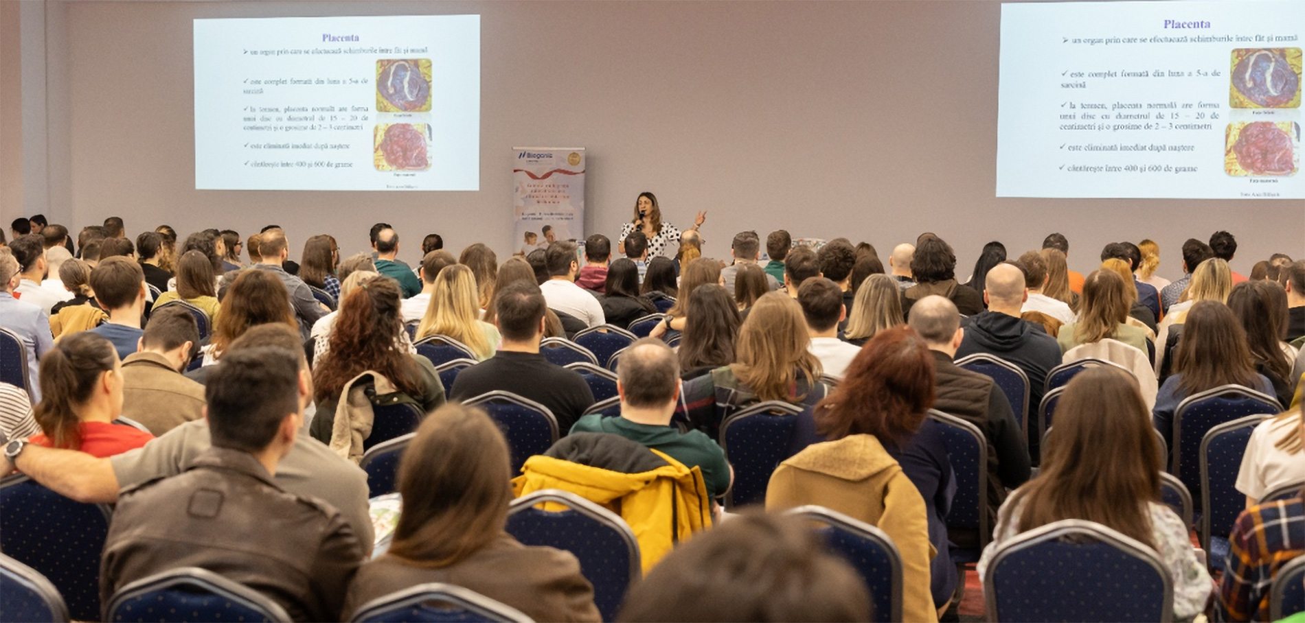 Sală plină la Școala Viitoarelor Mămici, curs de puericultură susținut de Anca Bălășoiu la Baby Boom Show